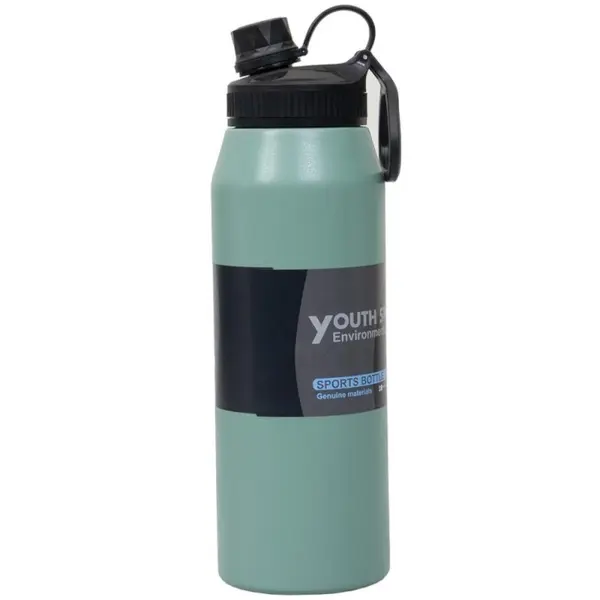 Termos Youth Sports, cu Interior din Inox, Capacitate 1 l, Verde