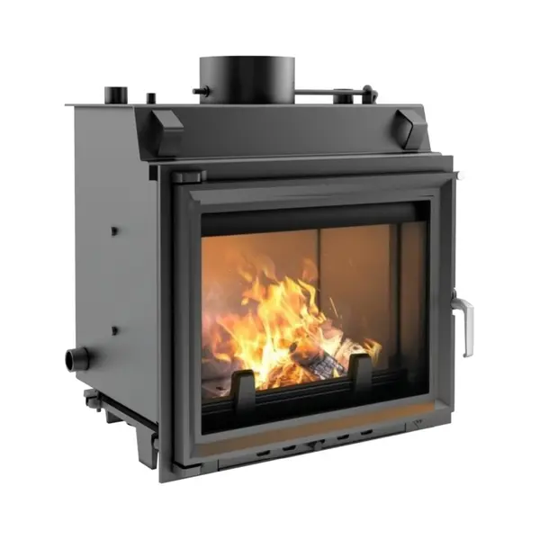 Termosemineu pe lemne tip centrala M120 8kw negru