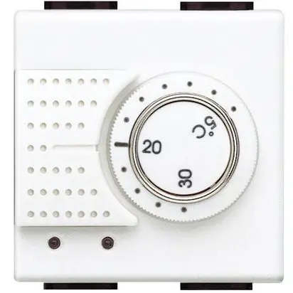 Termostat 230V 2 module Living Light Bticino N4441, alb
