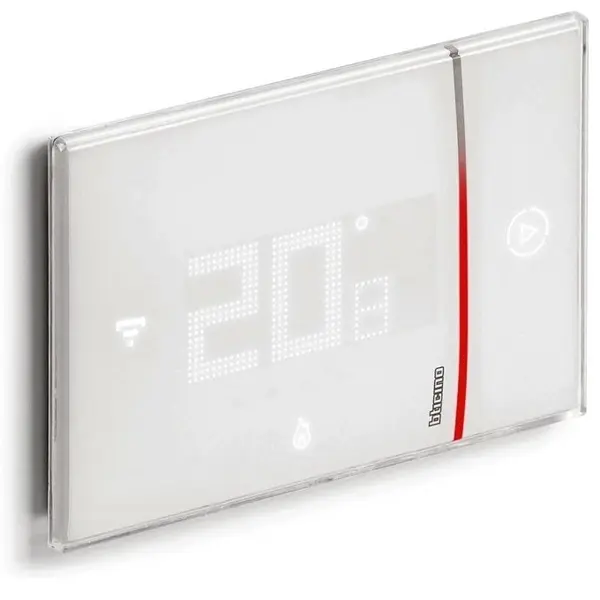Termostat conectat cu Netatmo Bticino Living Now XW8002, alb, montaj ingropat