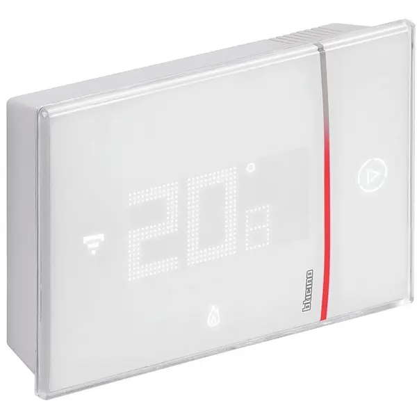 Termostat conectat cu Netatmo Bticino Living Now XW8002W, alb, montaj aplicat
