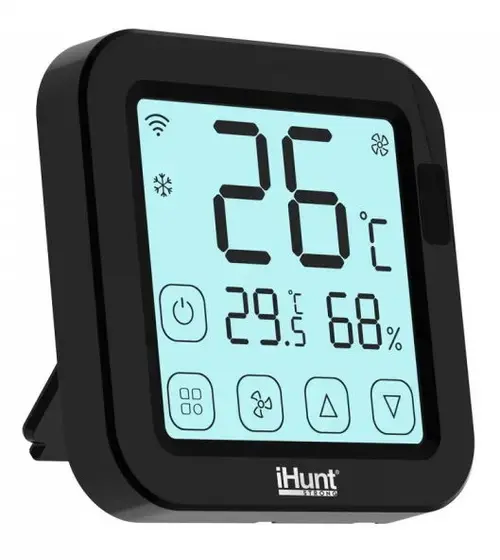 Termostat inteligent iHunt Smart AC Controller, Wi-Fi (Negru)