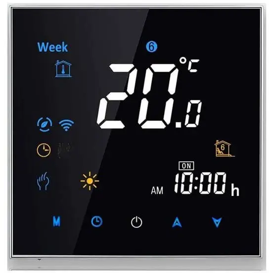 Termostat inteligent MOES BHT-2000-GB Negru WiFi Tuya