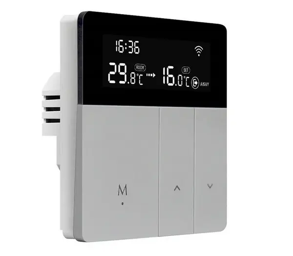 Termostat inteligent, Wi-Fi, TUYA, Smart Life, compatibil cu Alexa, Google Home, Avatto, WT50-WH-3A