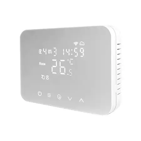 Termostat iSnatch SMART SOFT TOUCH K-49683034, Wi-Fi 2.4G, Zigbee (Alb)