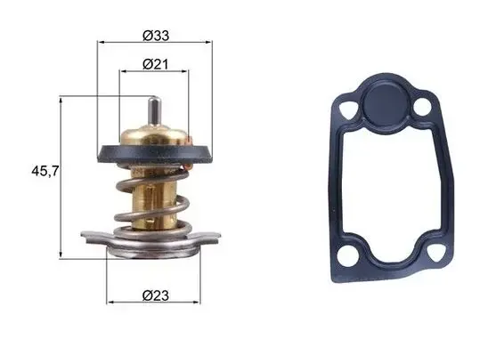 Termostat lichid racire (79 C) potrivit IVECO DAILY IV, DAILY V, DAILY VI; CITROEN JUMPER II; FIAT DUCATO; PEUGEOT BOXER 2.3D-Electric 04.06-