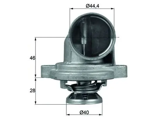 Termostat lichid racire (80 C) potrivit MERCEDES V (638 2), VITO (W638) 2.3D 02.96-07.03