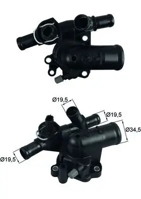 Termostat lichid racire (83 C, in carcasa) potrivit NISSAN PRIMASTAR, X-TRAIL II; OPEL VIVARO A; RENAULT ESPACE IV, LAGUNA III, TRAFIC II 2.0D 01.06-