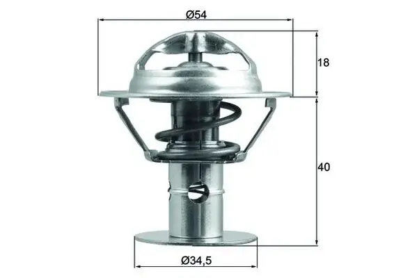 Termostat lichid racire (86 C) potrivit FORD COUGAR, MAVERICK, MONDEO I, MONDEO II, MONDEO III; FORD USA TAURUS; JAGUAR S-TYPE II, XF I, XJ, X-TYPE I; MAZDA CX-9, MPV II, TRIBUTE 2.0-4.0 07.94-