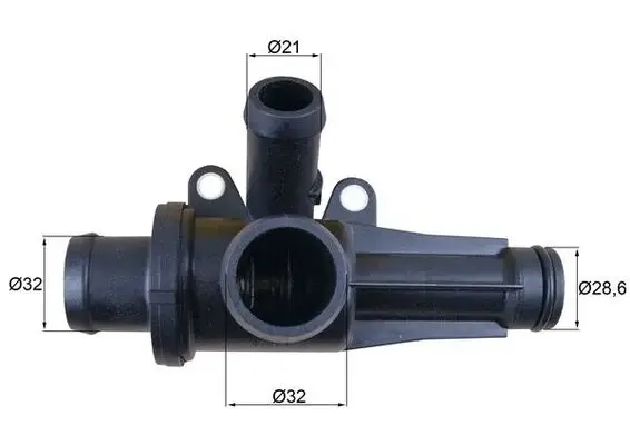 Termostat lichid racire (87 C, in carcasa) potrivit MITSUBISHI COLT VI; SMART FORFOUR 1.5D 08.04-06.12