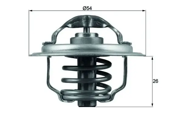 Termostat lichid racire (87 C) potrivit AUDI A3, A4 B7, A6 C6, TT; CHRYSLER SEBRING; DODGE JOURNEY; JEEP COMPASS, PATRIOT; MITSUBISHI GRANDIS, LANCER VIII; SEAT ALTEA, ALTEA XL 1.9D 2.0D 02.03-