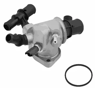 Termostat lichid racire (88 C, in carcasa) potrivit FIAT PALIO, PUNTO, PUNTO HATCHBACK 1.9D 09.99-