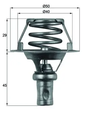 Termostat lichid racire (91 C) potrivit RENAULT 19 I, 19 II, 19 II CHAMADE, CLIO I, CLIO I HATCHBACK, RAPID MINIVAN 1.2 1.4 01.88-09.98