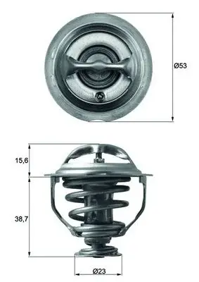 Termostat lichid racire (95 C) potrivit AUDI A3, A4 ALLROAD B8, A4 B6, A4 B8, A5, A6 C7, Q3, Q5, TT; VW BEETLE, EOS, GOLF VI, JETTA III, JETTA IV, MULTIVAN T5, MULTIVAN T6 1.8-3.2 07.02-