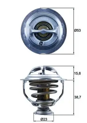 Termostat lichid racire (95 C) potrivit AUDI A3, A4 ALLROAD B8, A4 B8, A5, A6 C7, Q5, TT; SEAT ALTEA, ALTEA XL, EXEO, EXEO ST, LEON; SKODA OCTAVIA II, SUPERB II, YETI 1.8-2.0H 09.04-07.19