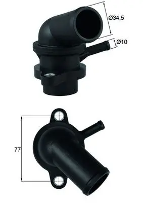 Termostat, lichid racire MAHLE TI 240 87D