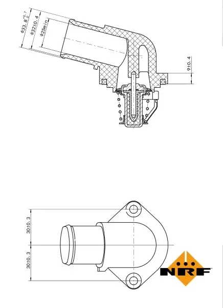 Termostat sistem racire (89 C, in carcasa) potrivit CITROEN BERLINGO, BERLINGO MINIVAN, C2, C3 I, C3 PLURIEL, JUMPER, NEMO, NEMO MINIVAN, SAXO; FIAT DUCATO; PEUGEOT 1007, 106 II 1.1-2.8D 04.93-