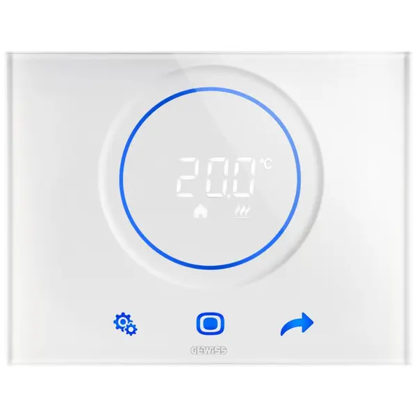 Termostat Termo Ice Wi-Fi PT( aplicat ) Gewiss Chorus GW16970CB, alb