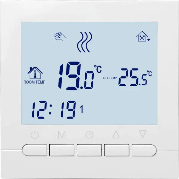 Termostat Wi-Fi, BeOk BOT313WIFI-Tuya, pentru centrala termica pe gaz si incalzire in pardoseala, control din aplicatie