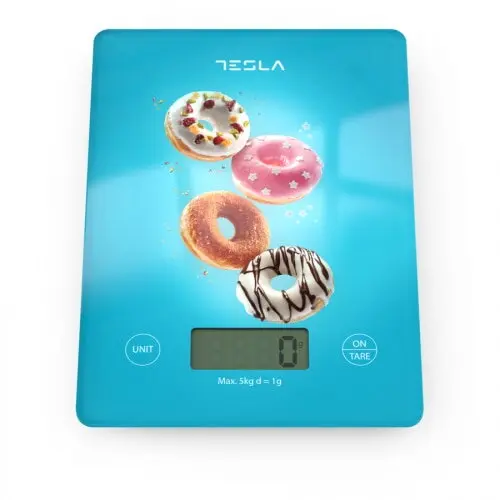 TESLA Cantar de bucatarie Tesla KS100BL, 5kg, Albastru