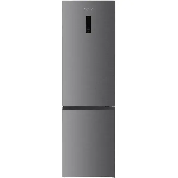 TESLA Combina frigorifica Tesla RC3800FHXC, 377 L, Clasa C, Total No Frost, Inverter, Multi Air Flow, Control electronic, 200 cm, Inox