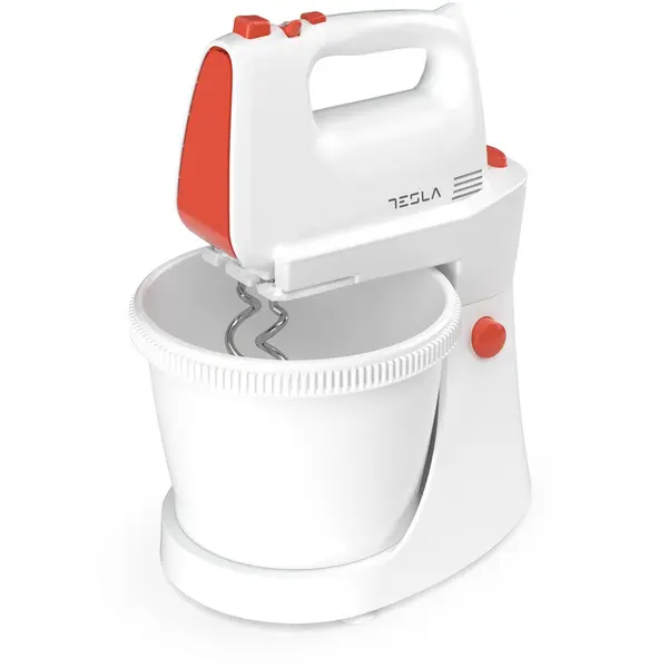 TESLA Mixer cu bol Tesla MX501WRB, 500W, 5 viteze, Alb