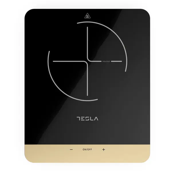 TESLA Plita portabila cu inductie Tesla IC401B, 2000W, 25x25cm, 8 niveluri putere, Negru