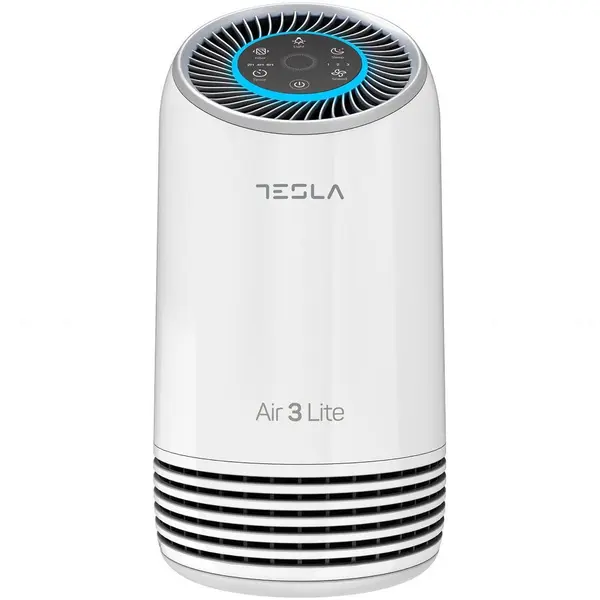 TESLA Purificator Tesla Air3 LITE, CADR 110 m3/h, Indicator filtru, Sleep Mode, Timer, Filtru HEPA+Carbon Activ, Alb