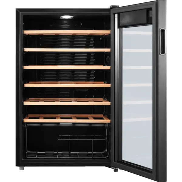 TESLA Racitor de vinuri Tesla RW092M, 93L, Clasa G, 34 sticle, 84 cm, Negru
