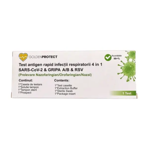 Test Combo Gripa A/B + Covid19 + RSv prelevare 2 in 1