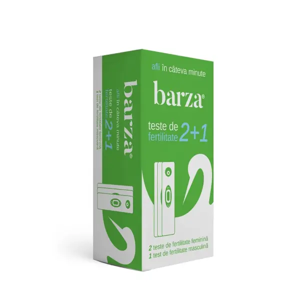 Test Fertilitate pentru Cuplu, 2 teste feminin si 1 test masculin, Barza