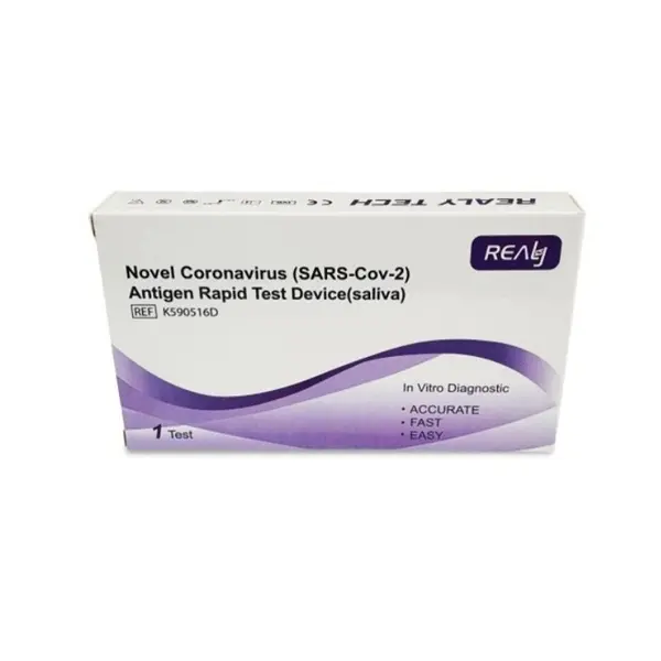 Test Rapid COVID-19, Realy Tech, Antigen, Recoltare Saliva, Rezultat in 15 min, Pentru Uz Profesional