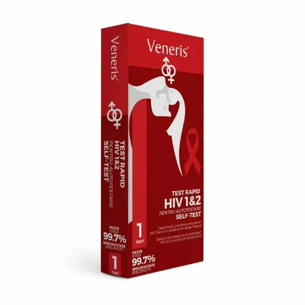 Test Rapid pentru Detectarea HIV1 și HIV2, 1 Bucata, Veneris