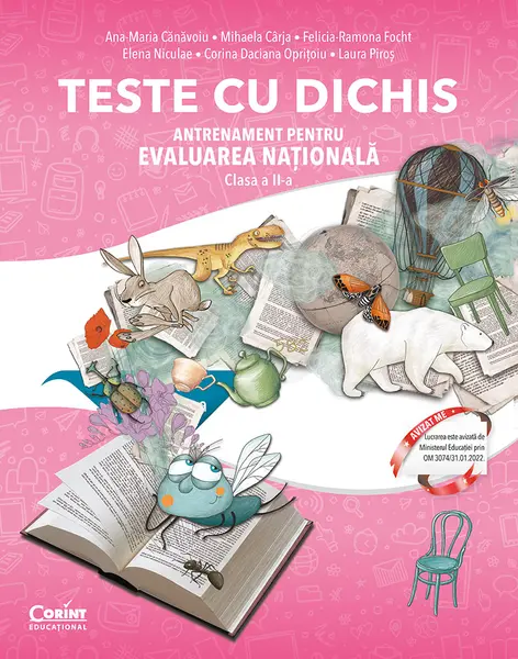 TESTE CU DICHIS. Antrenament pentru EVALUAREA NAȚIONALĂ – Clasa a II-a