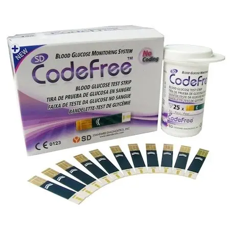 Teste glicemie SD CodeFree , 50 buc – benzi pentru glucometru
