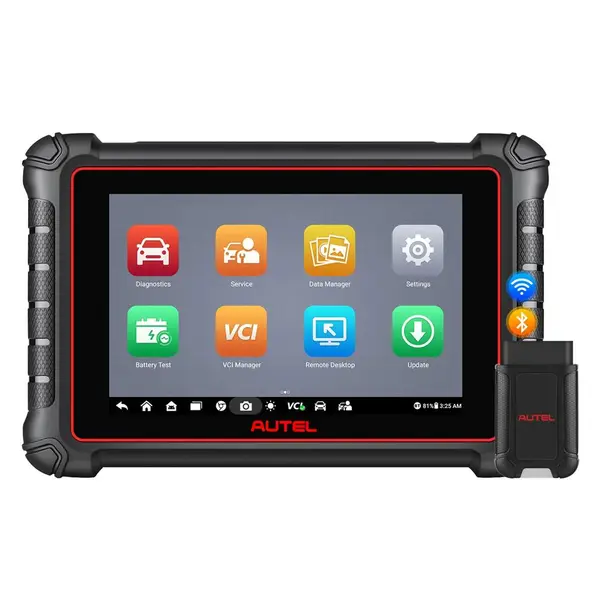 Tester Auto Profesional Autel MaxiPRO MP900-BT KIT, Display LCD 8 inch, Android 11.0, Diagnoza Auto Bluetooth Bidirectional, ECU Coding, 40+ Functii Avansate Service, baterie 7700 mAh, suport limba Romana, 1 an update gratuit