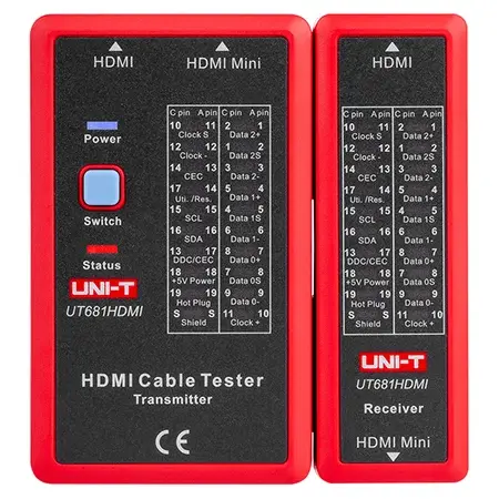 Tester Cablu HDMI Uni-T UT681HDMI, Verificare Semnale HDMI, Continuitate, Scurtcircuit
