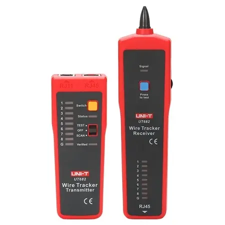 Tester Continuitate Cablu Uni-T UT682, Cablu Ethernet Telefon BNC, Scurtcircuit Circuit Deschis