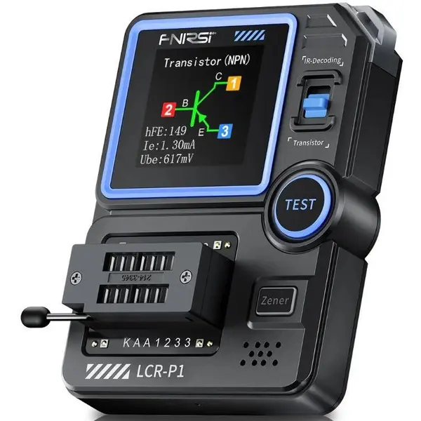 Tester digital tranzistori, condensatori, diode, MOSFET, FNIRSI LCR-P1 / TRTEST-LCRP1-FNR / 5948636046953 / 5907085526942
