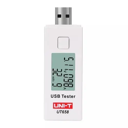 Tester mufe USB UNI-T MIE0291, afisaj LCD cu iluminare din spate