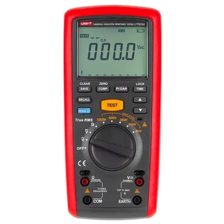 Tester Rezistenta Izolatie Uni-T UT505A, 50V-1000V Test, Izolatie 20GOhm, Autoscalare, Oprire Automata, Continuitate