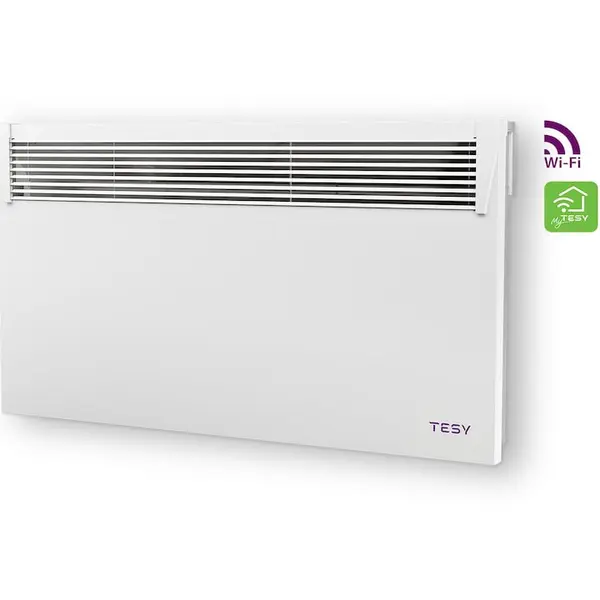 TESY Convector de perete TESY HeatEco Cloud, Putere 2000W, Control prin internet, Aplicatie myTesy, CN 031 200 EI CLOUD W