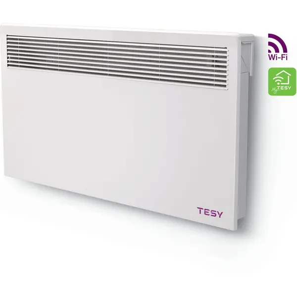 TESY Convector de perete TESY LivEco Cloud, 2000W, control prin internet, aplicatie myTesy, functie AIRSAFE, CN 051 200 EI CLOUD AS W