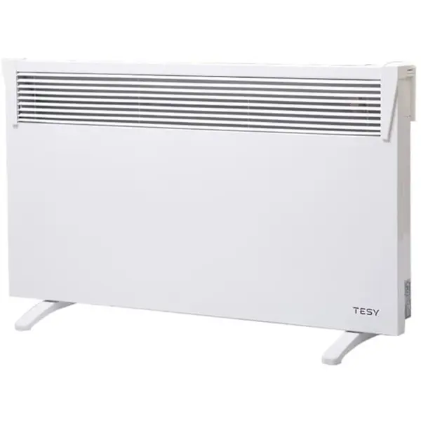 TESY Convector de podea TESY CN03200MIS F, Putere 2000 W, Control mecanic, 6 trepte de putere, Clasa protectie IP24, Seria HeatEco, 24mp, Alb