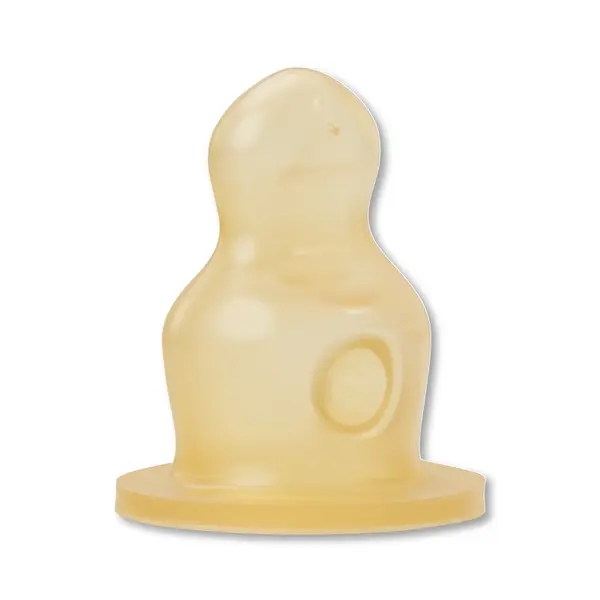 Tetină standard din latex pentru lapte Baby Nova - 2 buc, mărimea 1