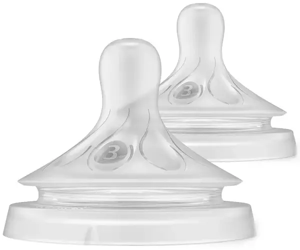 Tetine Philips Avent - Natural Response 3.0, 3 picături, 1m+, 2 buc