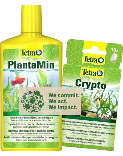 TETRA PlantaMin 500 ml + Crypto 10 tablete îngrășământ pentru plante acvatice + pentru rădăcini CADOU