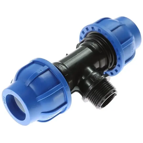 Teu Compresiune PEHD, Filet Exterior, 20 mm x 1/2 inch, Z-tools