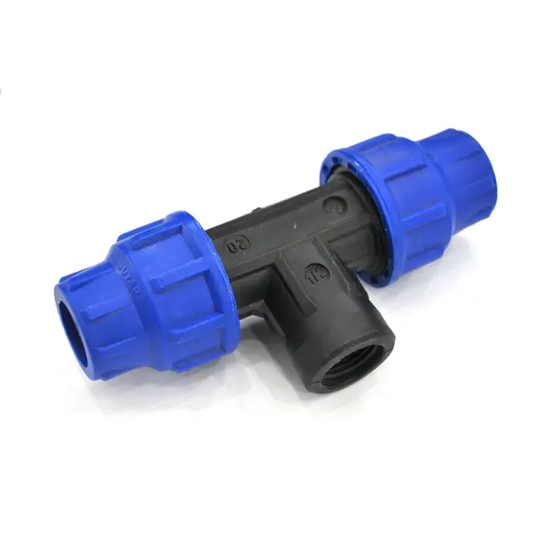 Teu compresiune PEHD filet interior 32 mm x 1