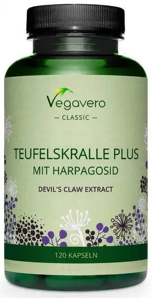 Teufelskralle Plus Mit Harpagosid, 120 capsule, Vegavero